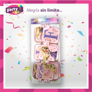 LETRERO FELIZ CUMPLEAÑOS - ENREDADOS