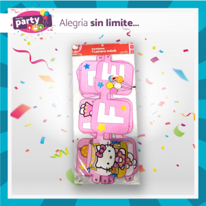 LETRERO FELIZ CUMPLEAÑOS - HELLO KITTY